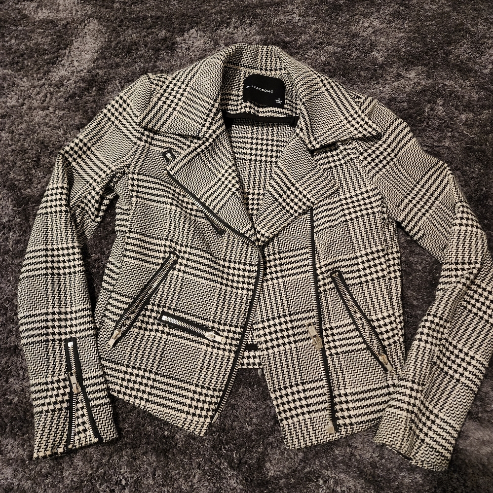 Oliviaceous Plaid Jacket